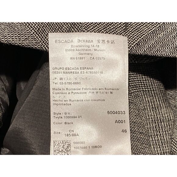 Escada Twyla Womens Trousers Dress Pants Straight Leg Gray 16 (EU 46)16 SMALL HO - Picture 11 of 16